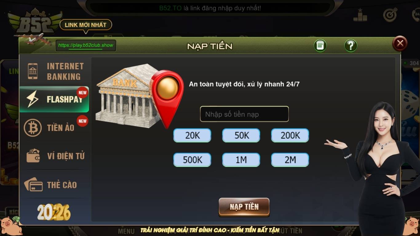 Hướng dẫn quy trình nạp tiền đơn giản tại B52 CLUB